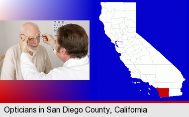 Opticians in San Diego County, California